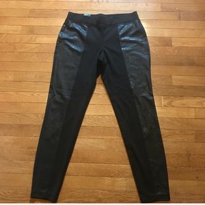 NWT Black Side Detail Leggings New York and Co